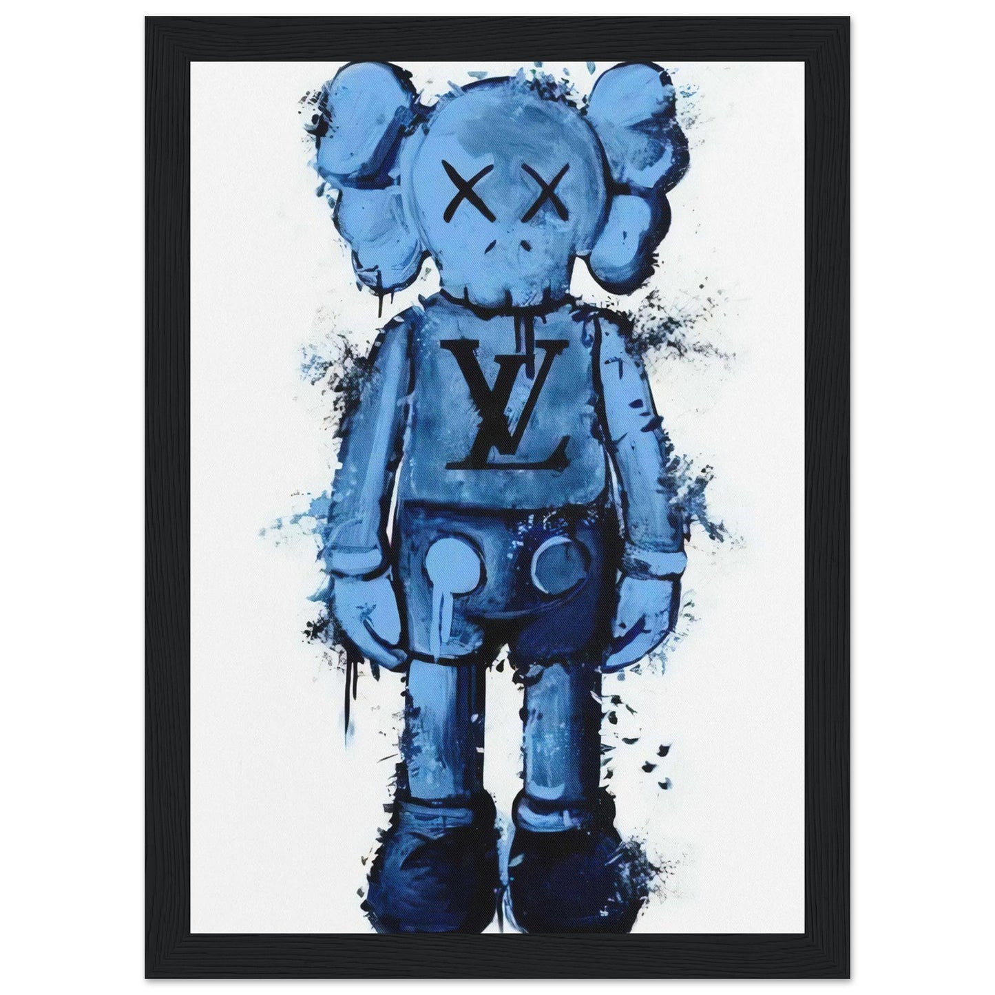 Blue Louis Vuitton - Kaws - Poster