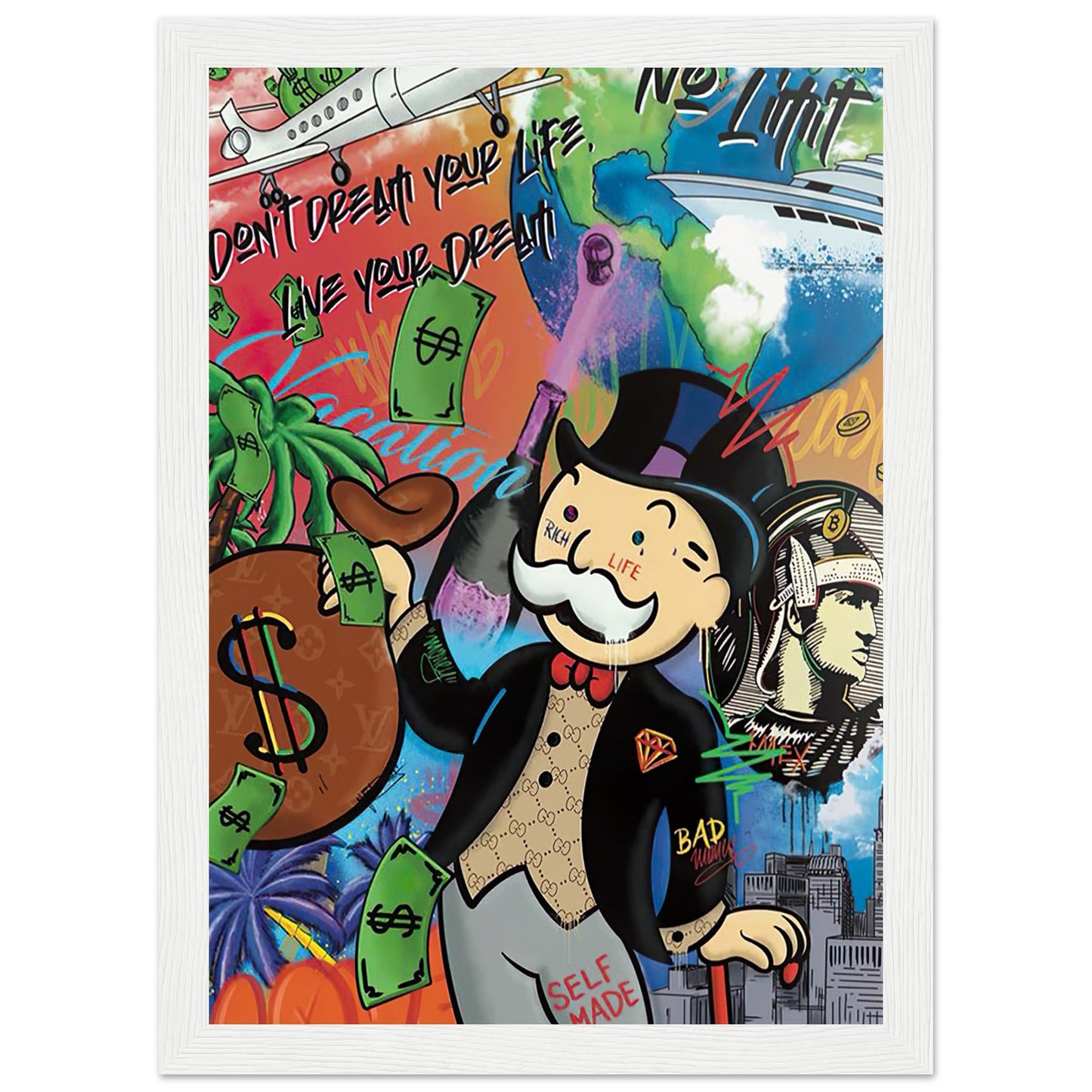 Mr. Monopoly - Graffiti-Kunst - Poster