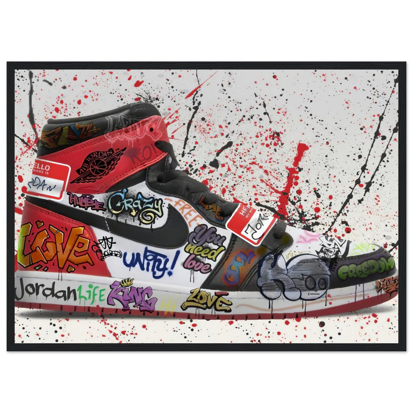 Air Jordan One - Graffiti-Kunst - Poster