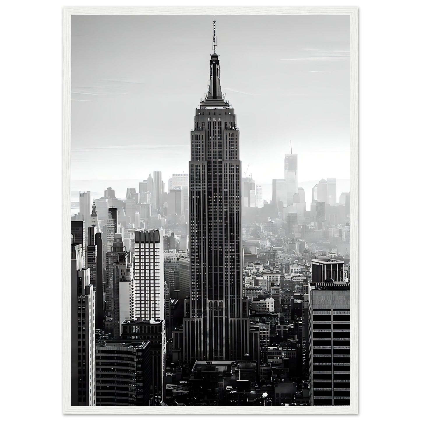 Empire State Building - Retro Art - Poster