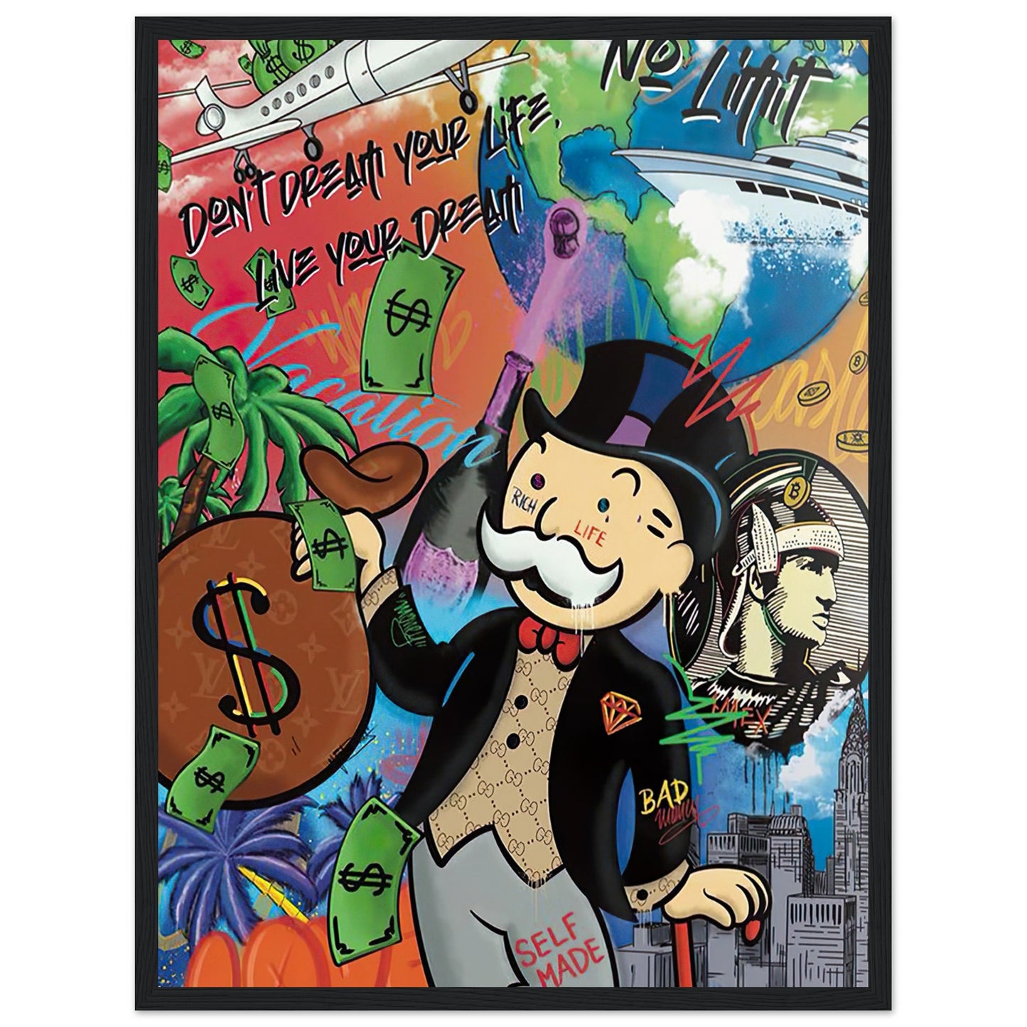 Mr. Monopoly - Graffiti-Kunst - Poster