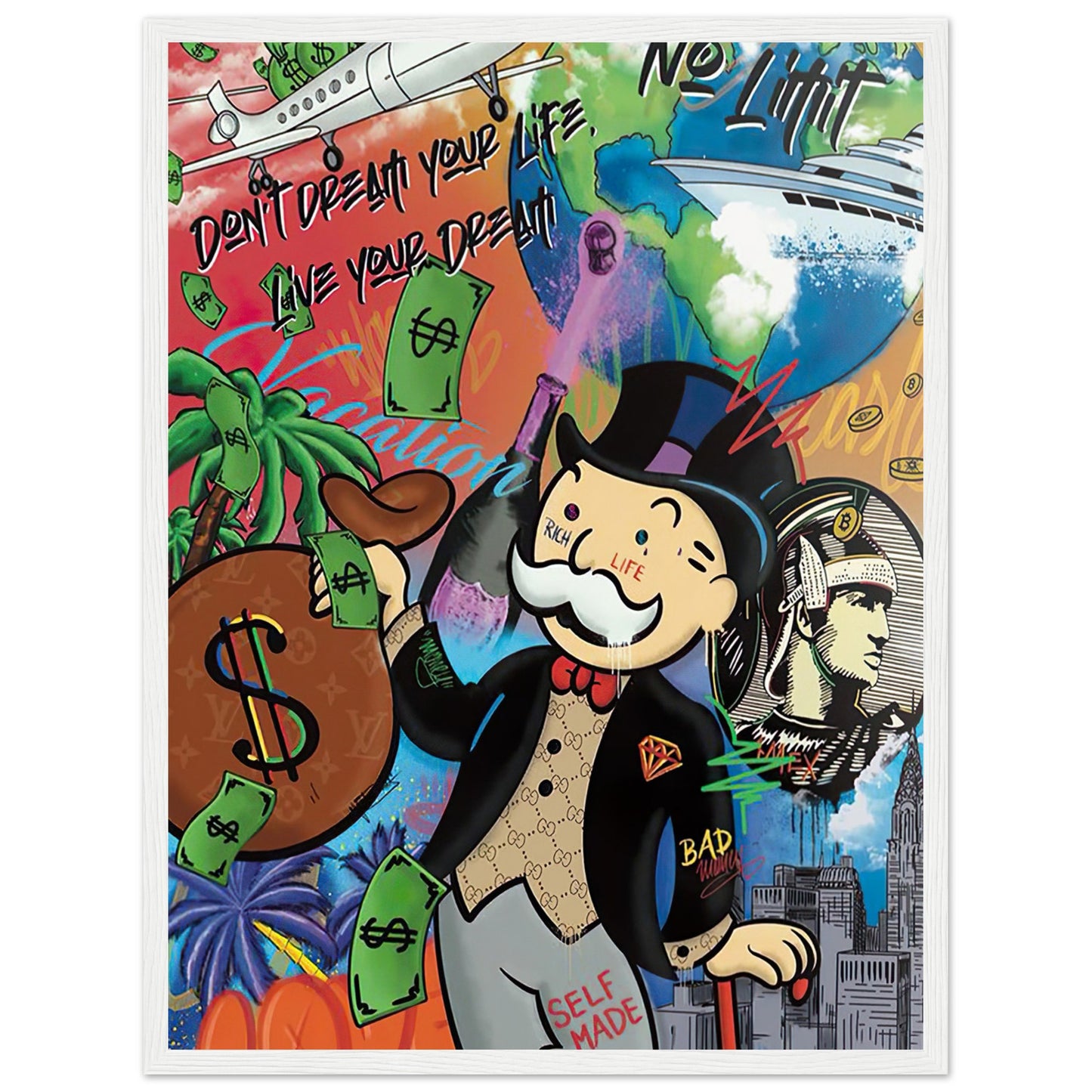 Mr. Monopoly - Graffiti-Kunst - Poster