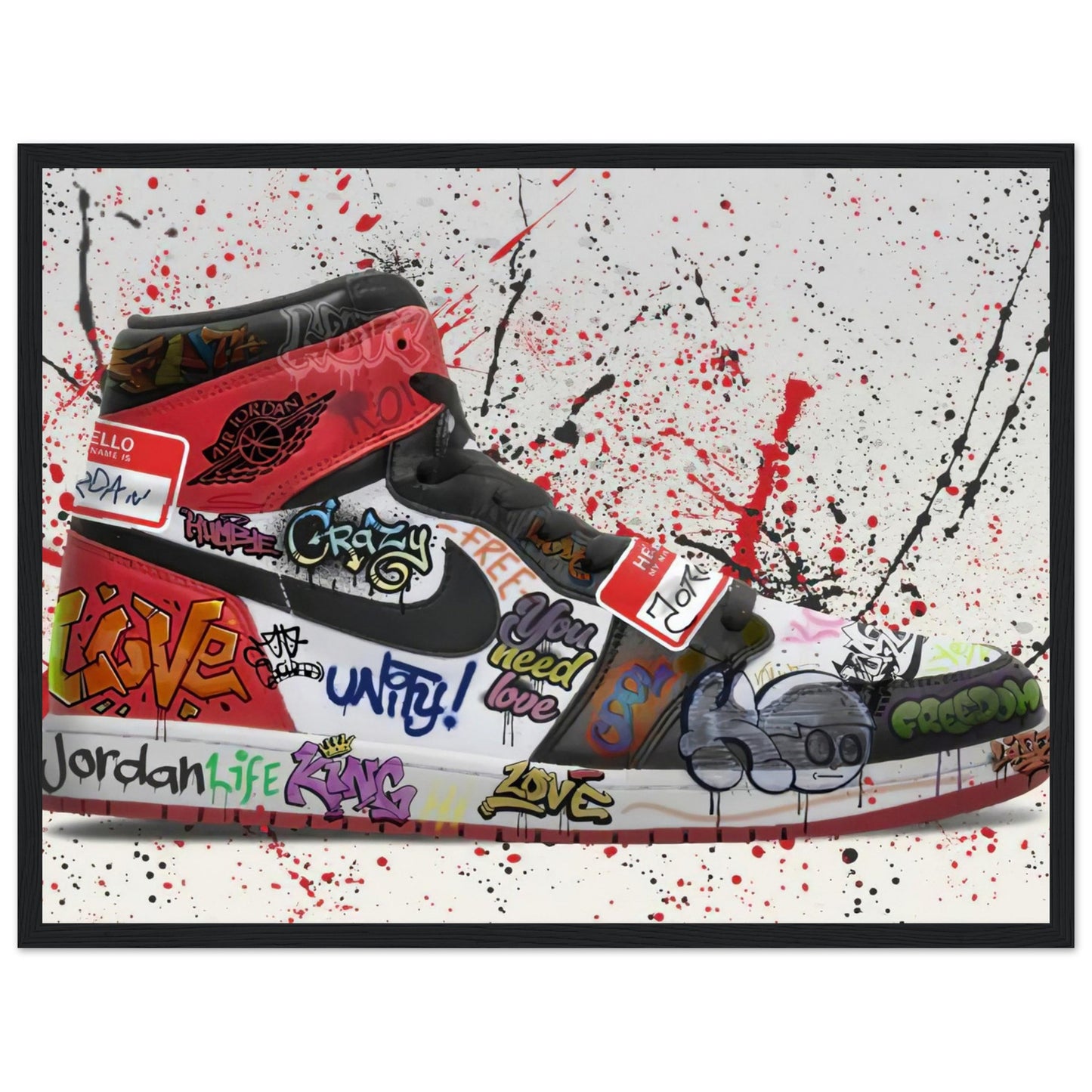 Air Jordan One - Graffiti-Kunst - Poster