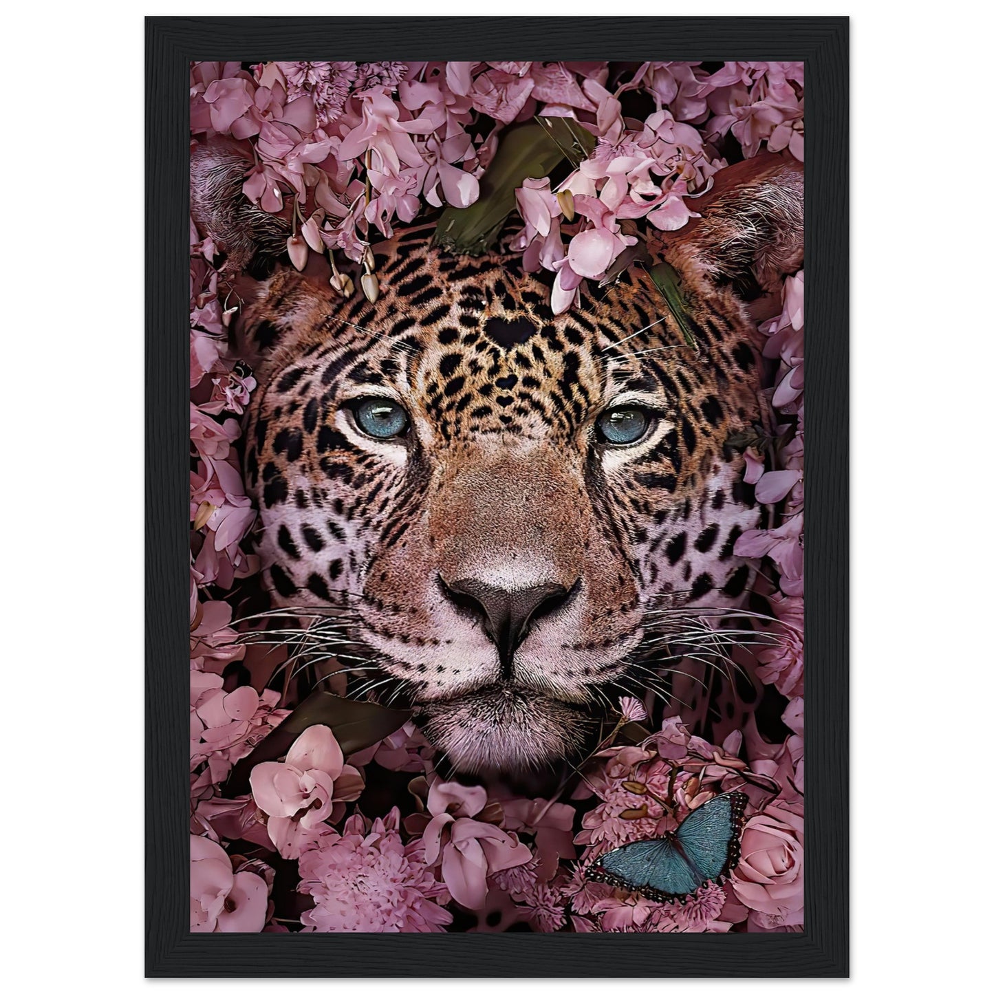 Leopardenrosa Blumen - Tier - Poster 