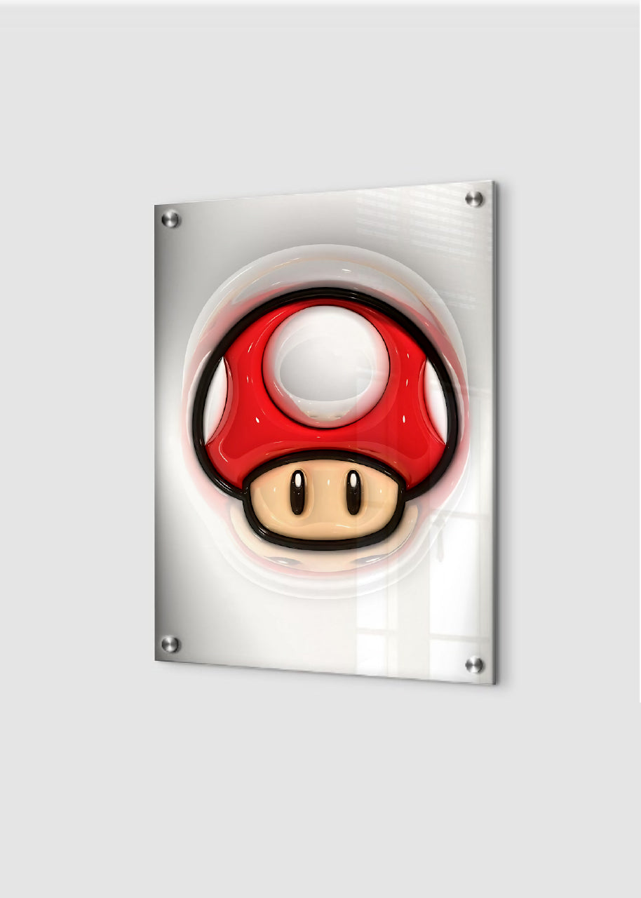 Mario Super Mushroom - 3D - Kunst