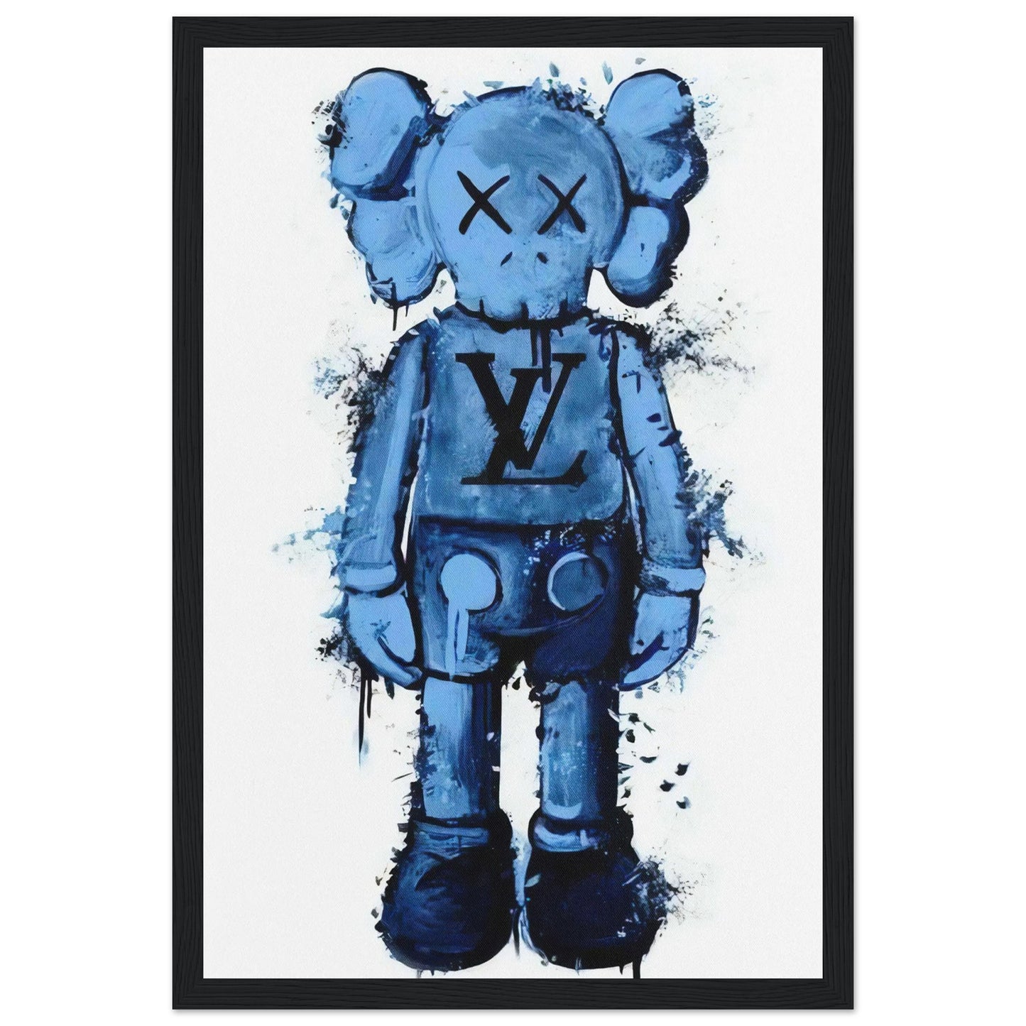 Blue Louis Vuitton - Kaws - Poster