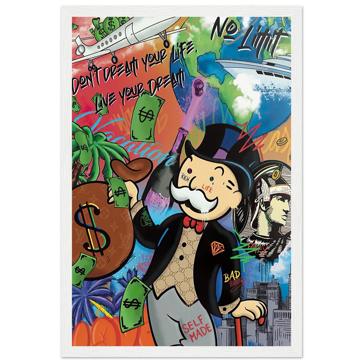 Mr. Monopoly - Graffiti-Kunst - Poster