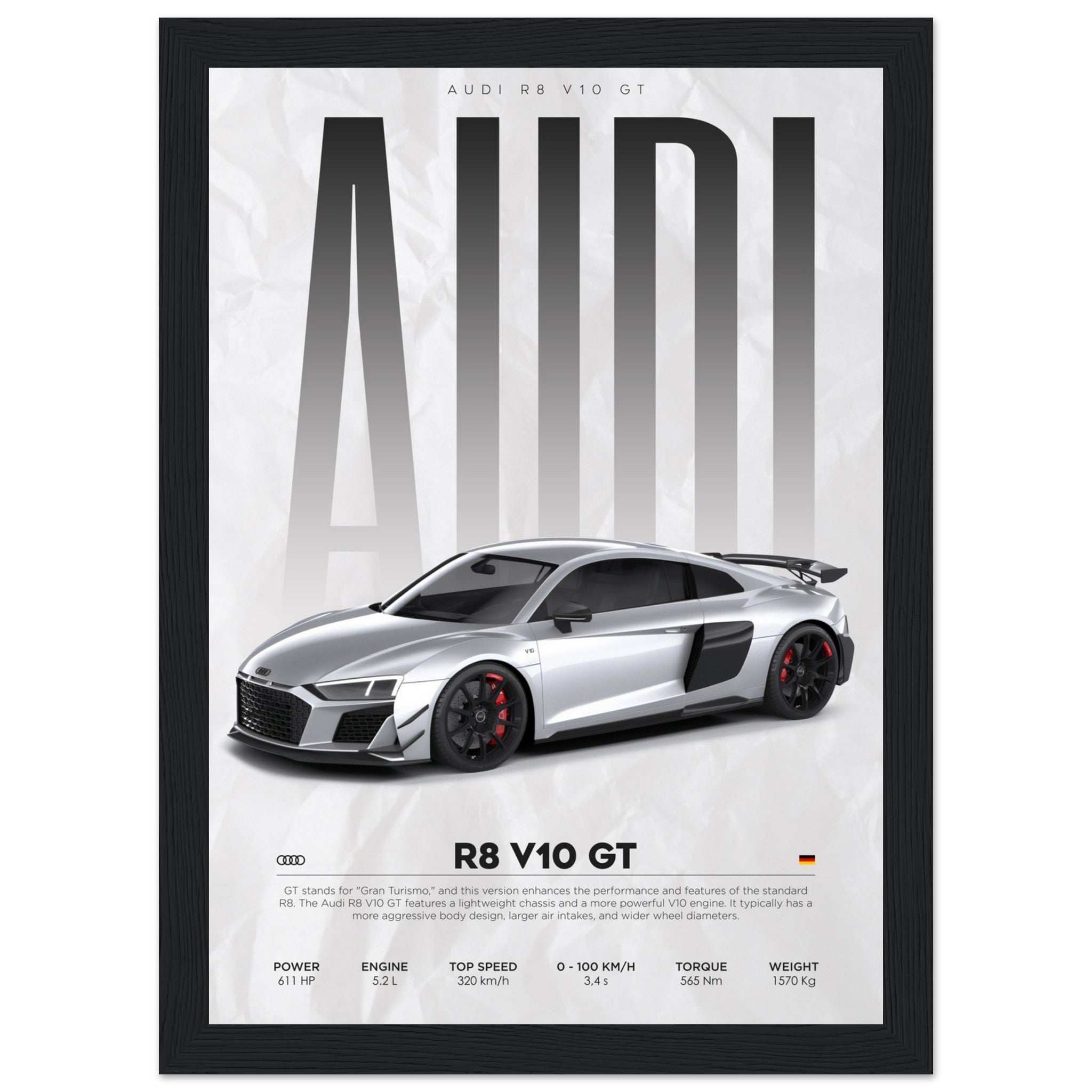 Audi - R8 - Poster – Posters-4u