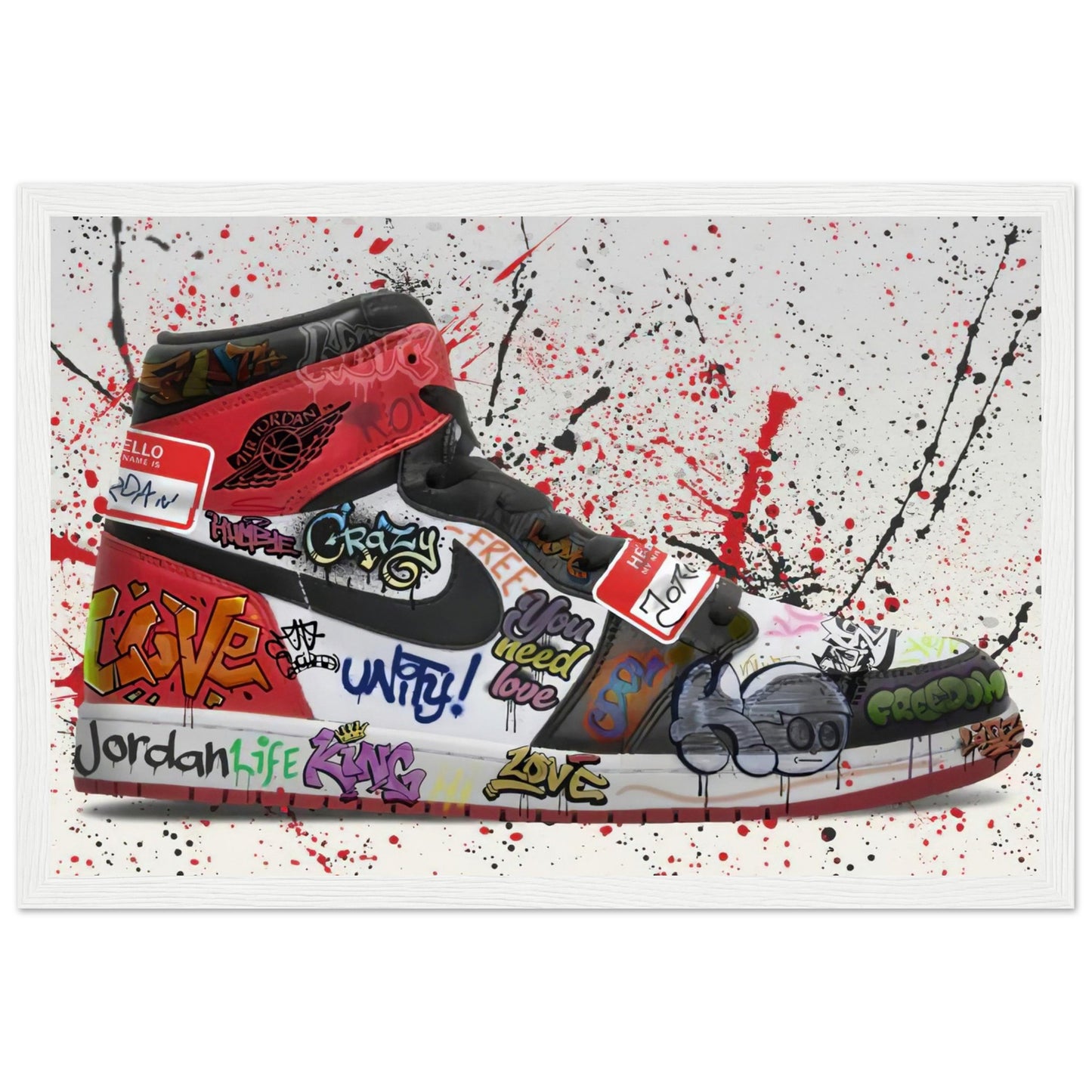 Air Jordan One - Graffiti Art - Poster