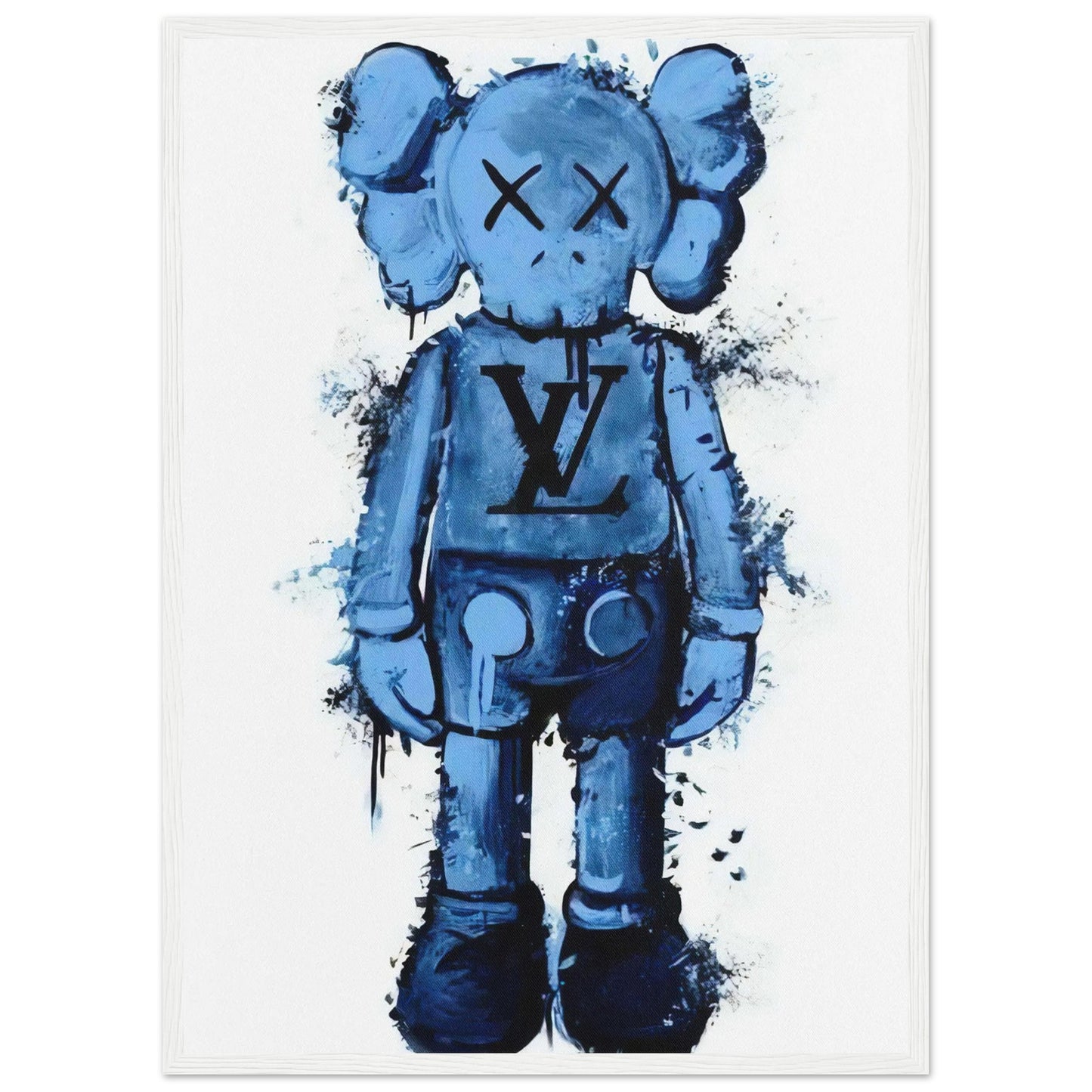 Blue Louis Vuitton - Kaws - Poster