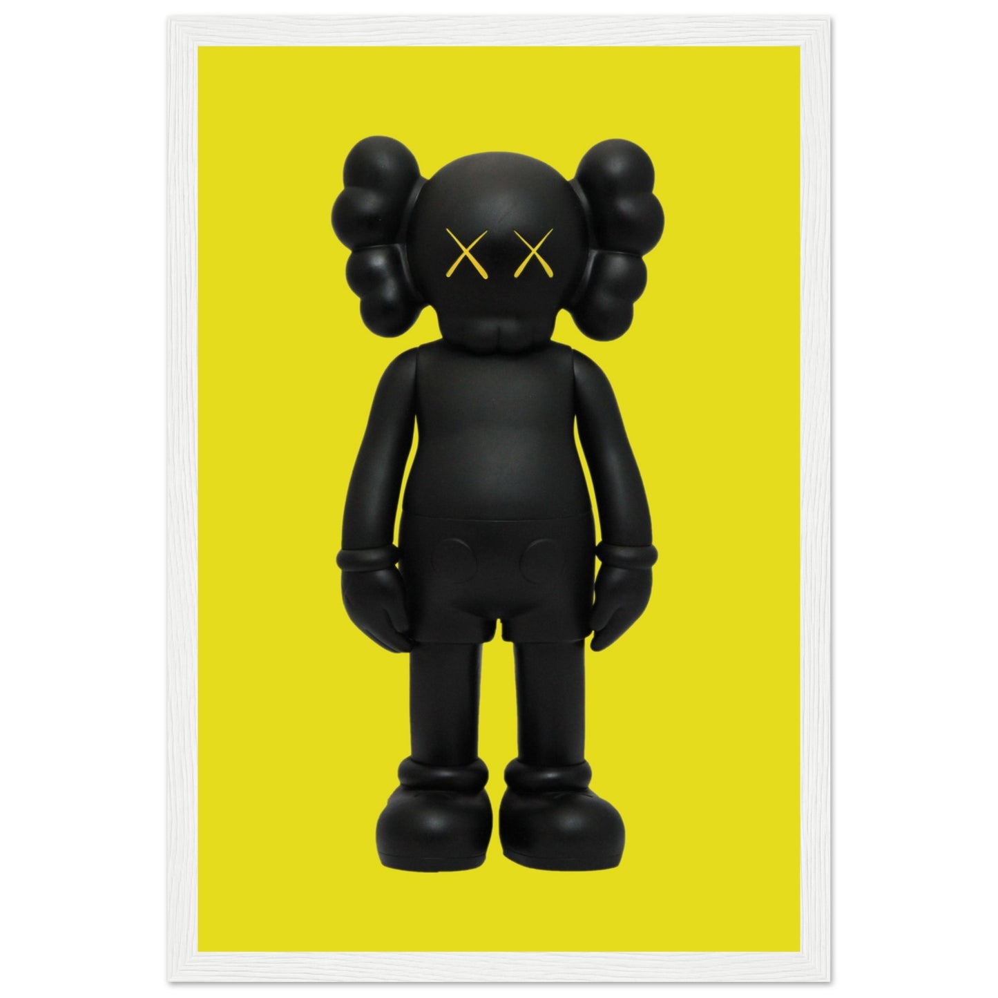 Schwarz und Gelb – Kaws – Poster