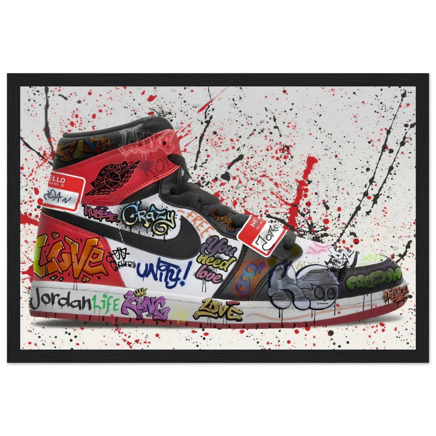 Air Jordan One - Graffiti-Kunst - Poster