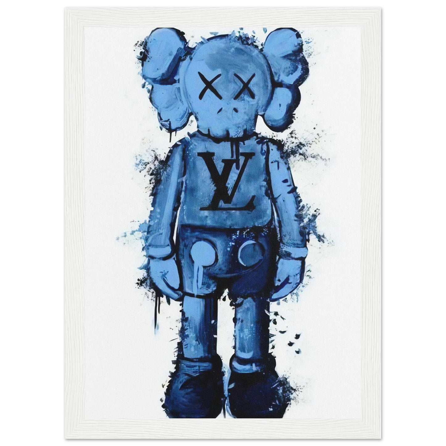 Blue Louis Vuitton - Kaws - Poster