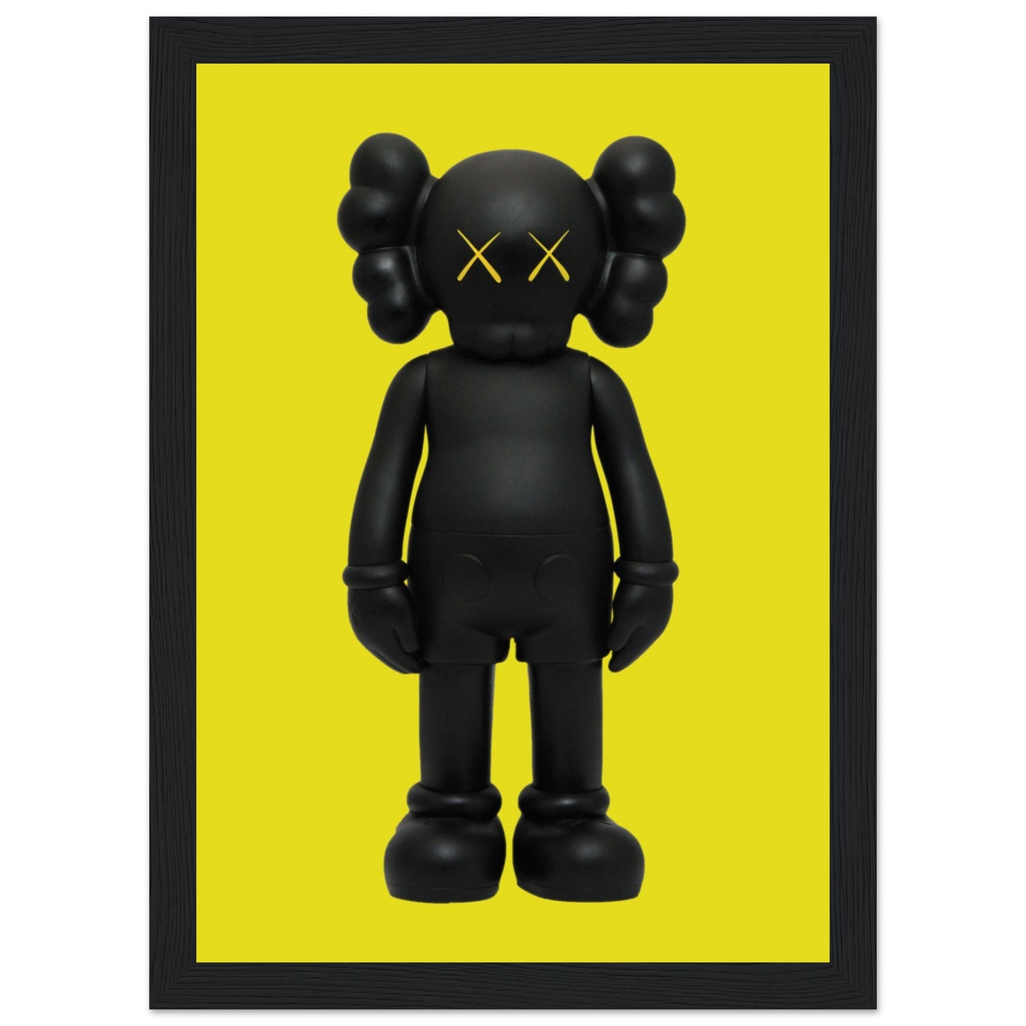 Schwarz und Gelb – Kaws – Poster