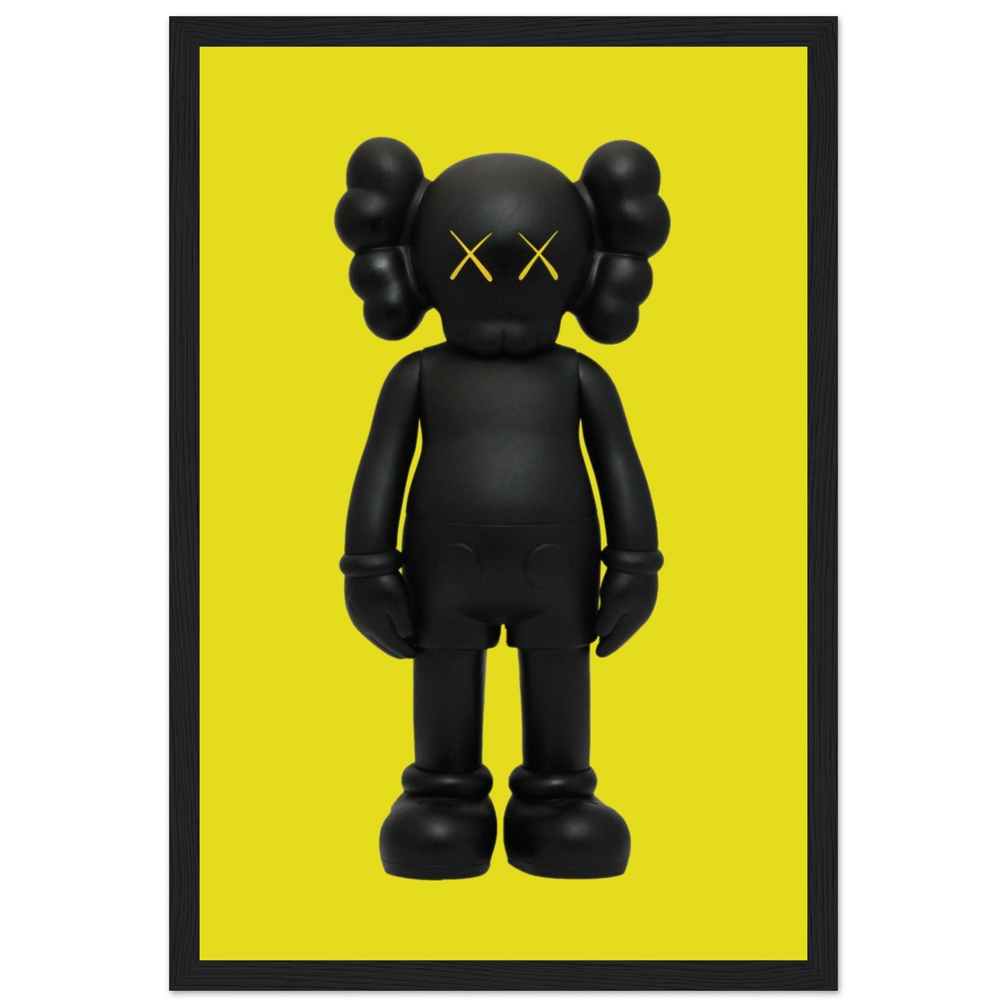 Schwarz und Gelb – Kaws – Poster