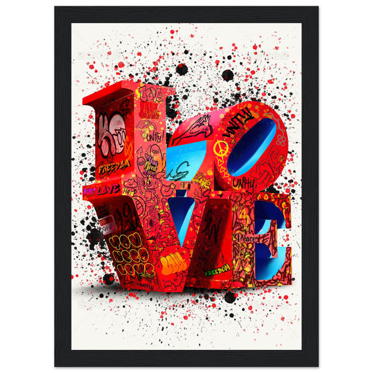 Liebe - Graffiti-Kunst - Poster 