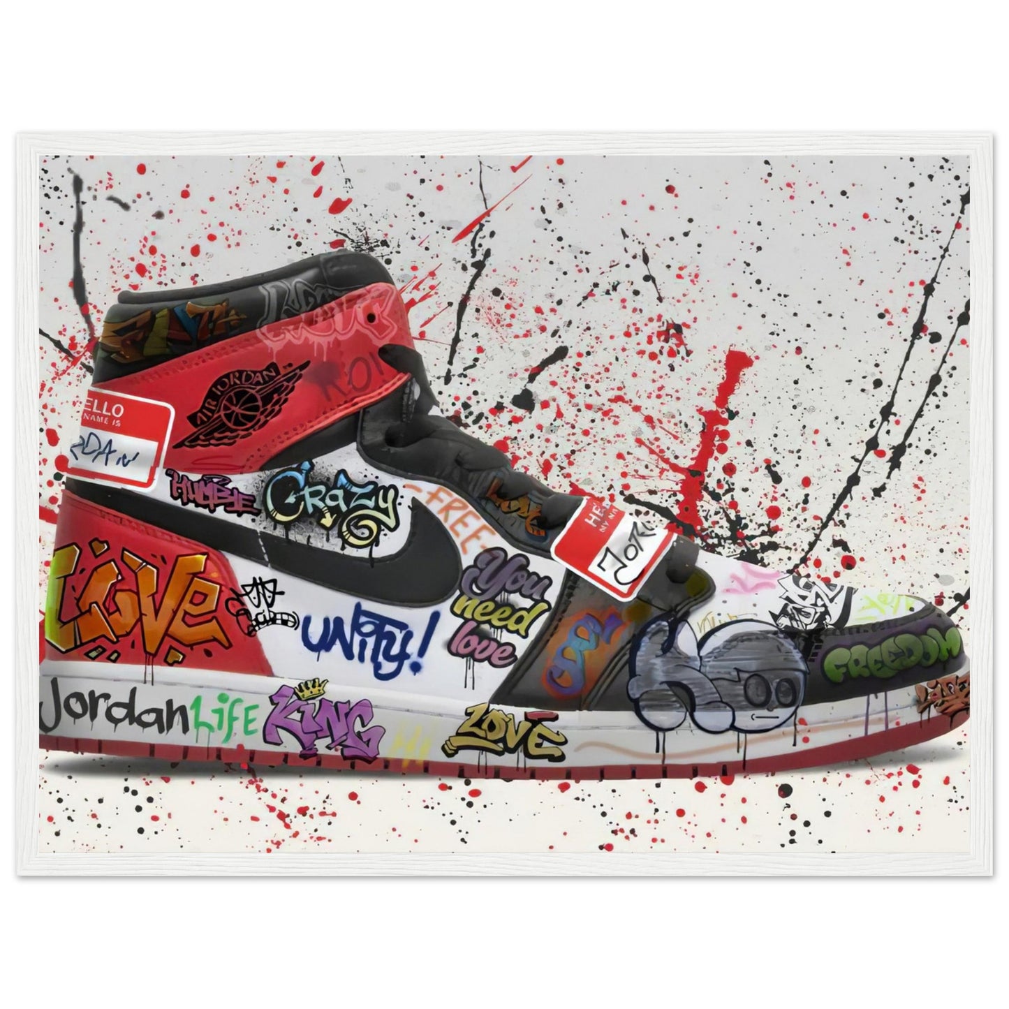 Air Jordan One - Graffiti Art - Poster