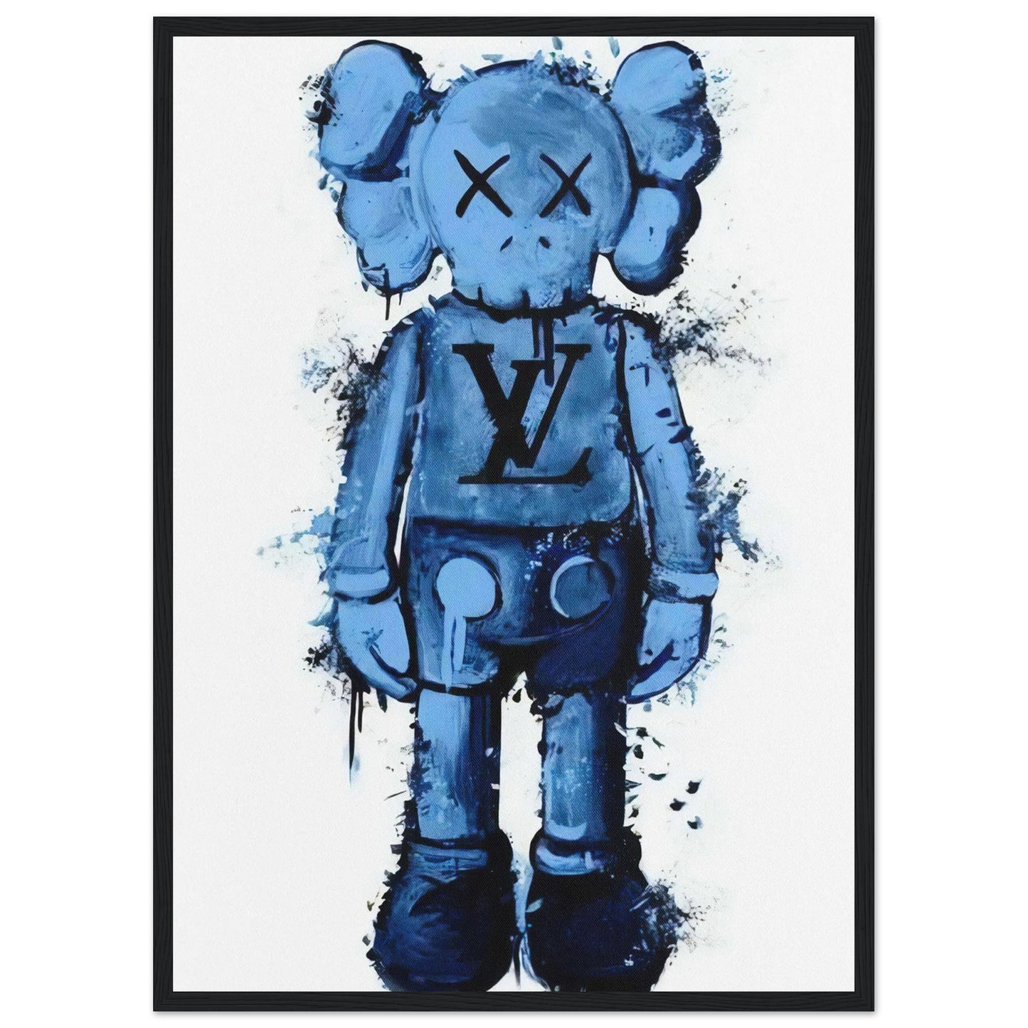 Blaues Louis Vuitton - Kaws - Poster