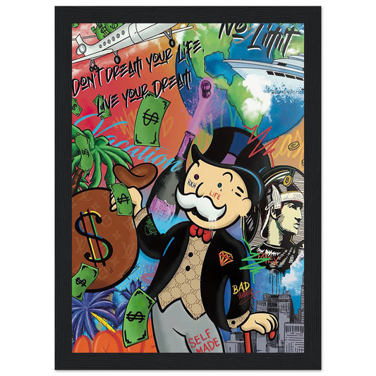 Mr. Monopoly - Graffiti Art - Poster