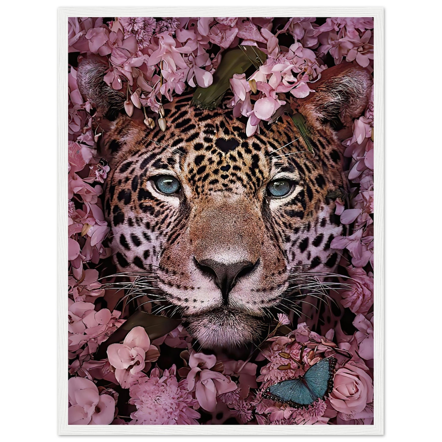 Leopardenrosa Blumen - Tier - Poster 