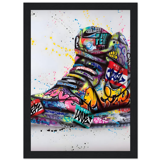 Graffiti-Sneaker - Graffiti-Kunst - Poster