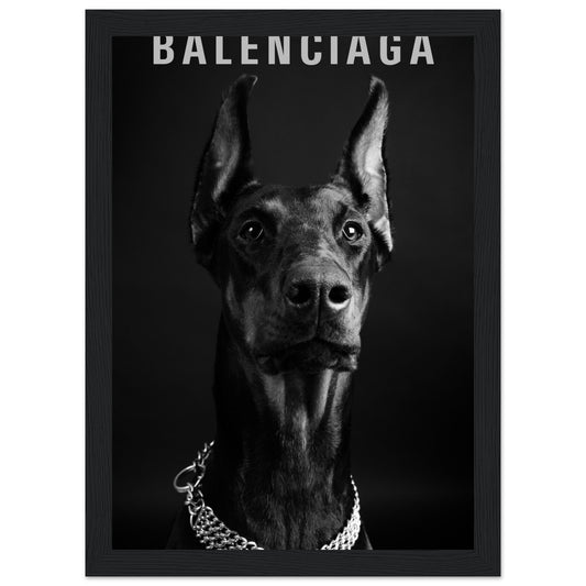 Balenciaga - Black Doberman - Poster