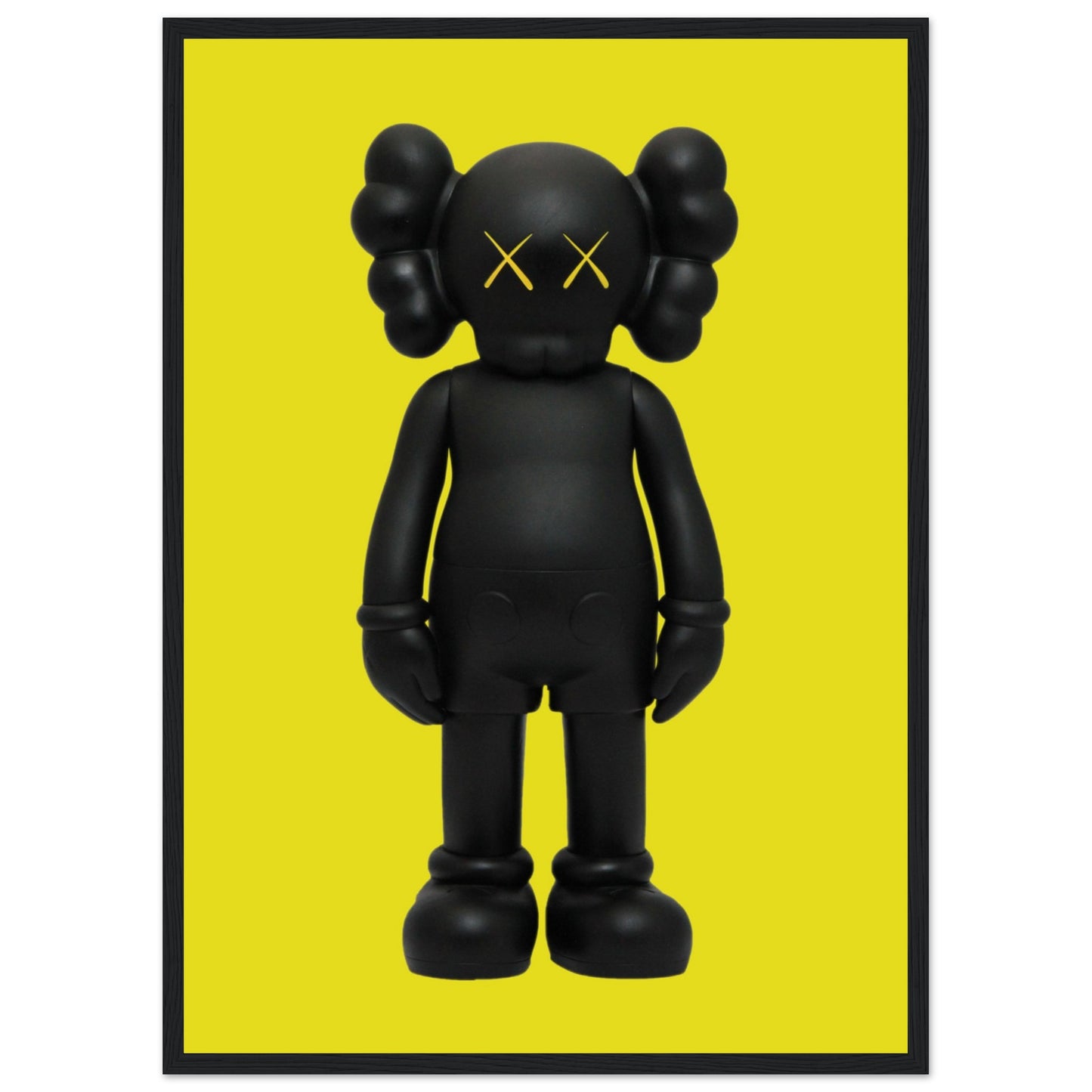 Schwarz und Gelb – Kaws – Poster