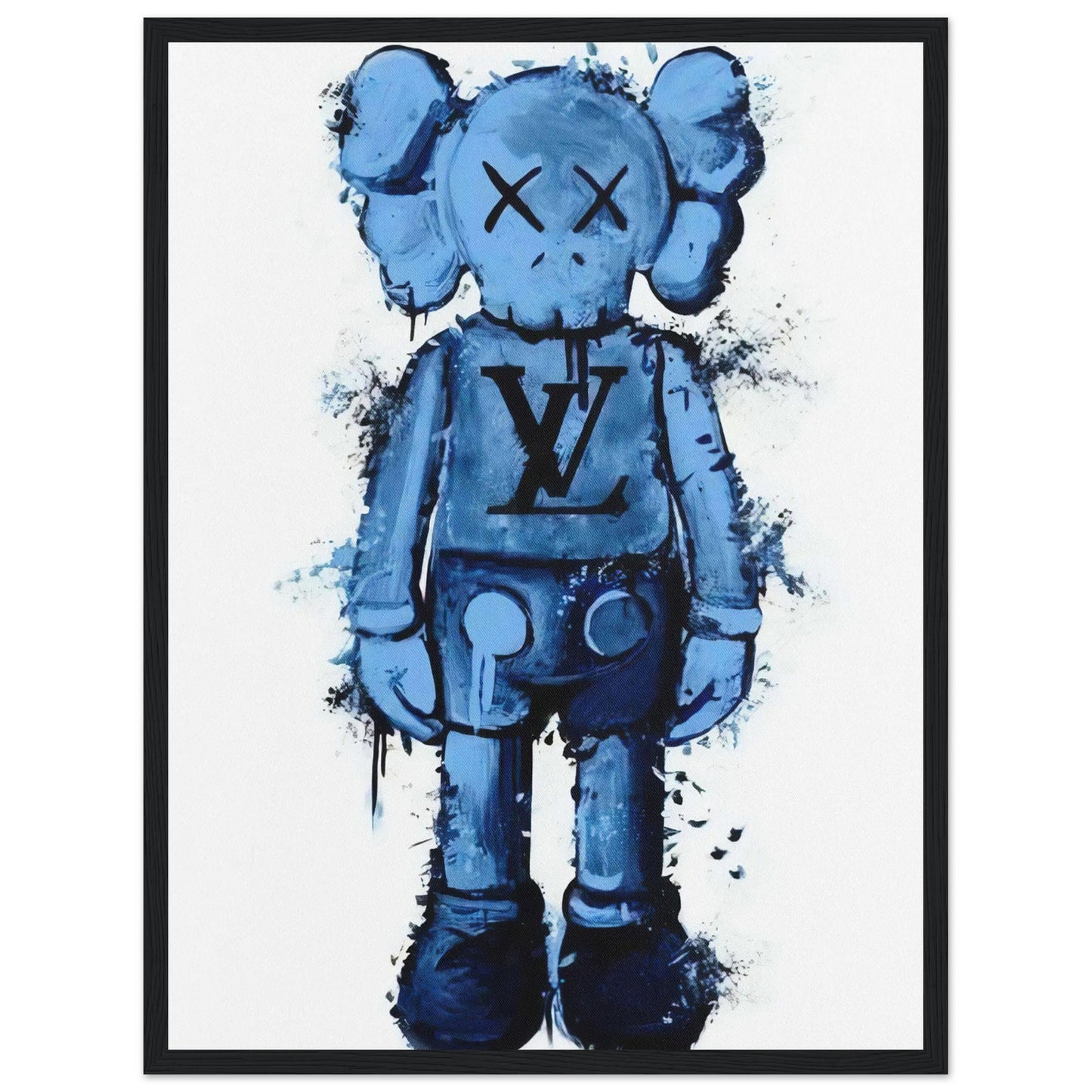 Blue Louis Vuitton - Kaws - Poster