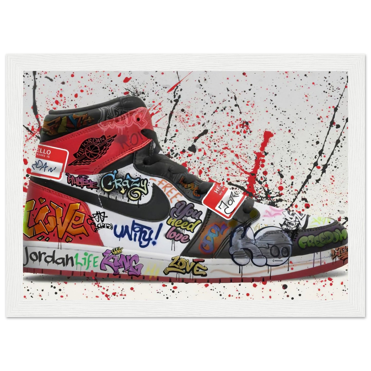 Air Jordan One - Graffiti-Kunst - Poster