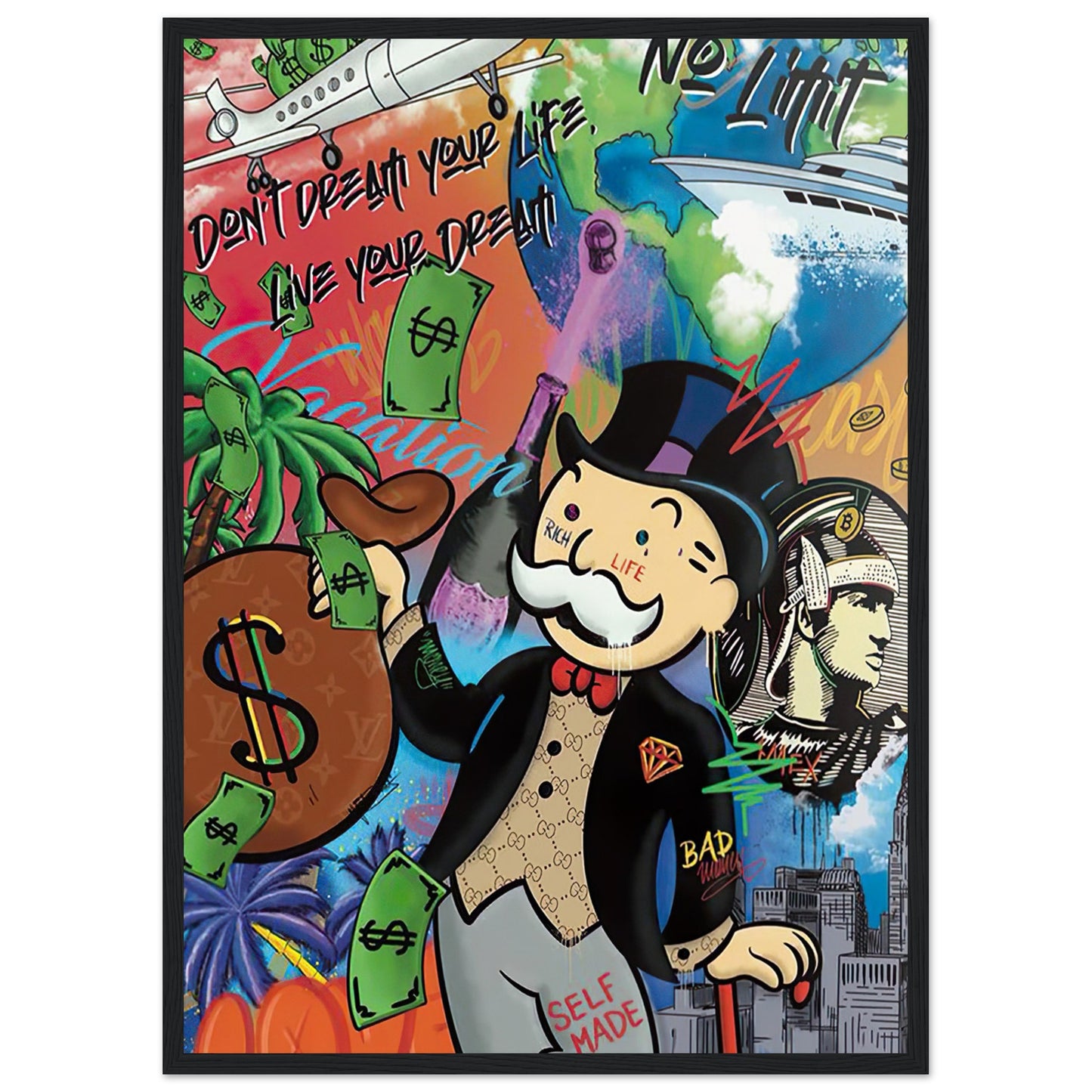 Mr. Monopoly - Graffiti-Kunst - Poster