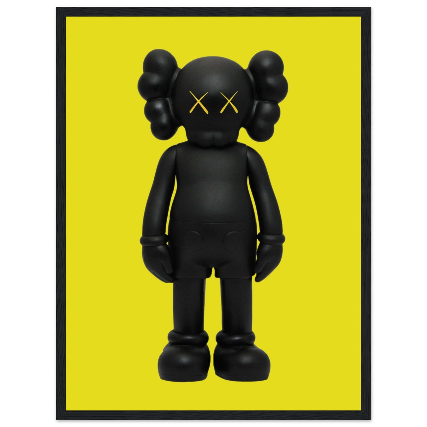 Schwarz und Gelb – Kaws – Poster