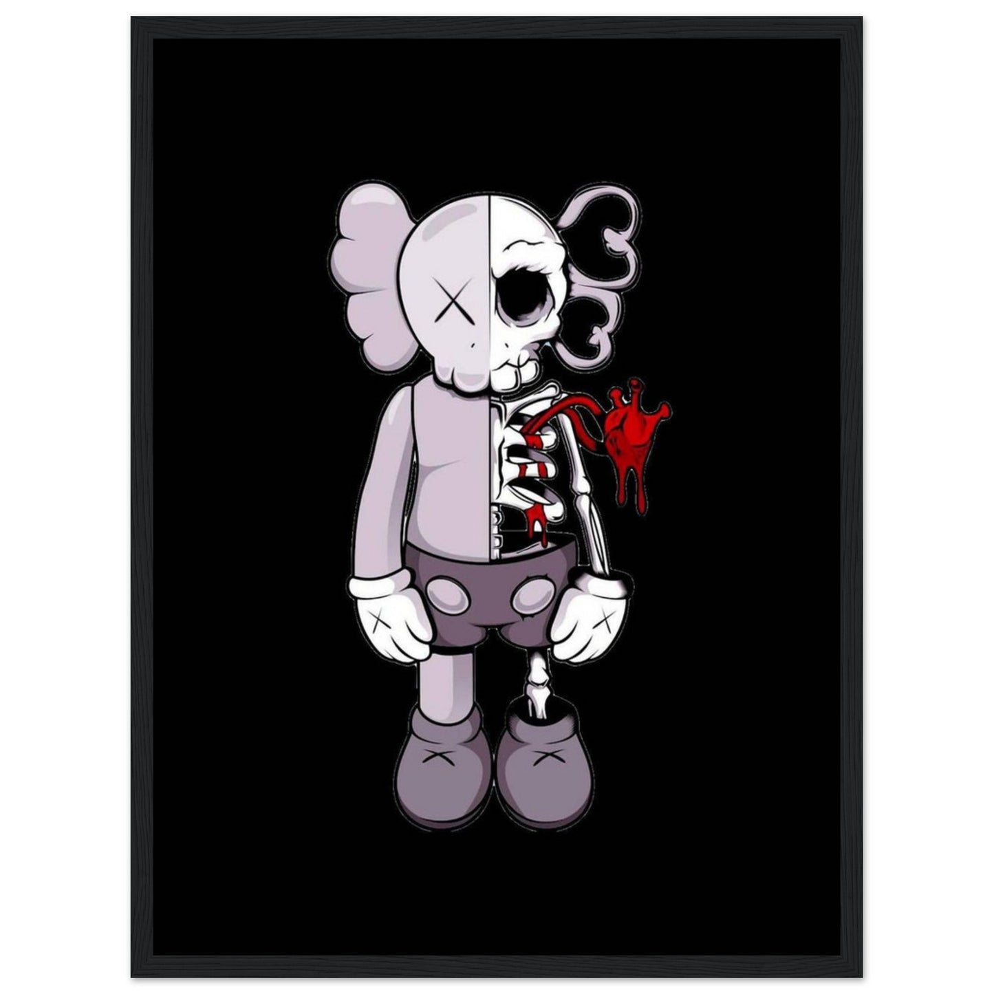 skeleton - Kaws - Poster