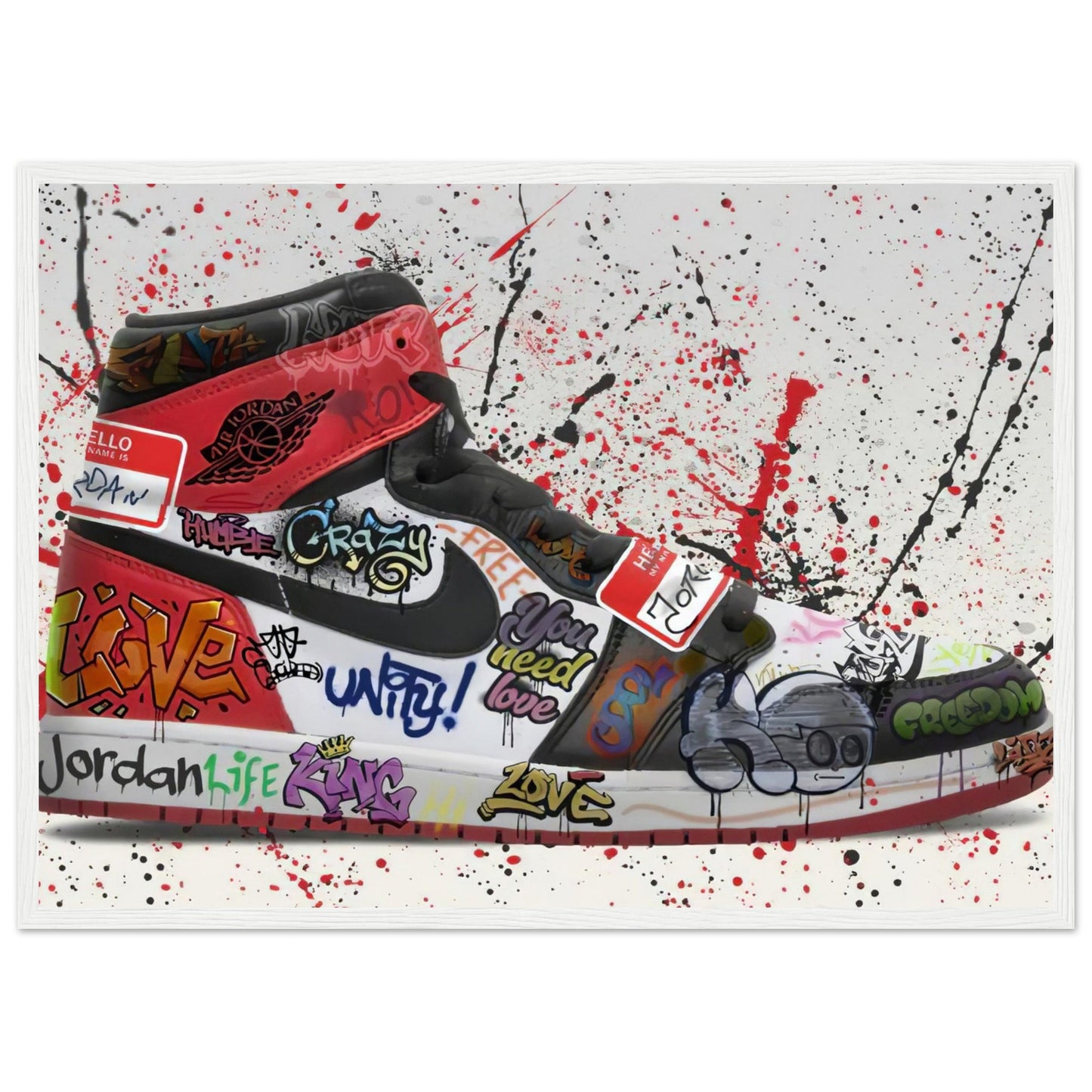 Air Jordan One - Graffiti-Kunst - Poster