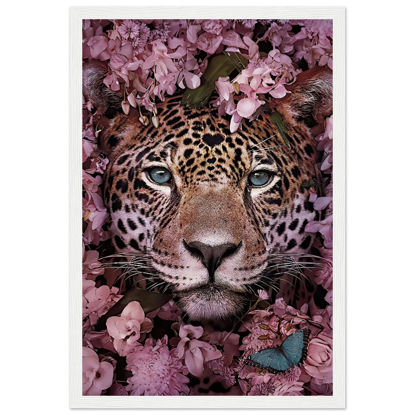 Leopardenrosa Blumen - Tier - Poster 